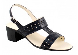 Sandale dama casual din piele naturala - Talia Negru  S7NBOX